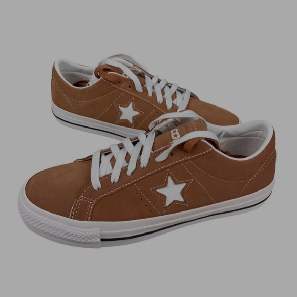 NEW Converse One Star Pro Ox Natural Clay White Shoes Suede Fashion Sneakers - Picture 2 of 5